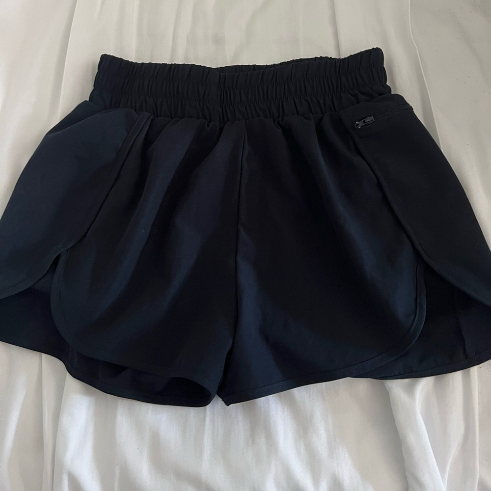 Navy blue running shorts